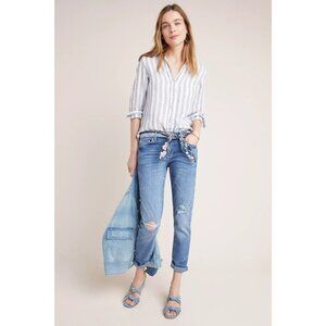 Pilcro & The Letterpress Mid-Rise Slim Boyfriend Jeans